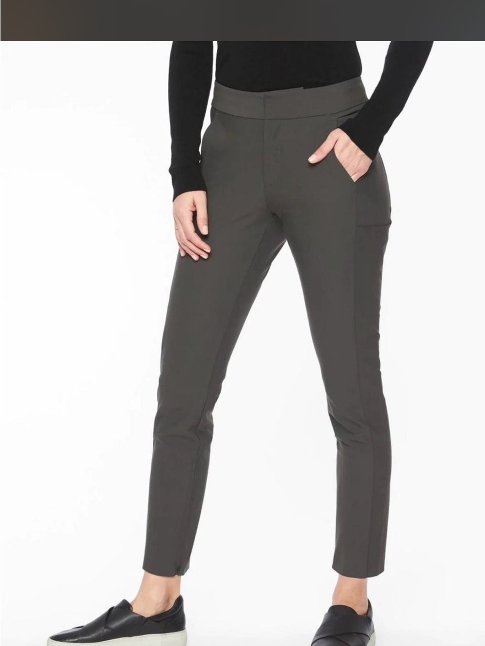 Athleta Black Slim Trousers